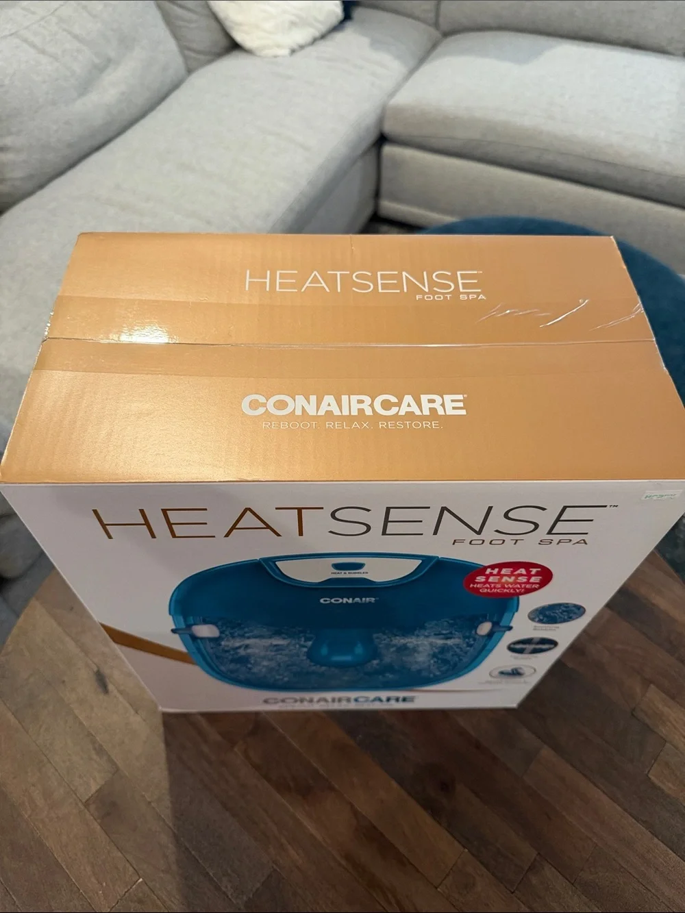 Conair Heatsense Foot Spa - Blue